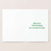 78ste verjaardag: Vet "78 JAAR OUD!" Goudfolie Kaa Folie Kaarten (Binnen)