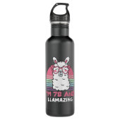78th Birthday Llamazing Llama 78 Year Old Birthday Waterfles (Voorkant)