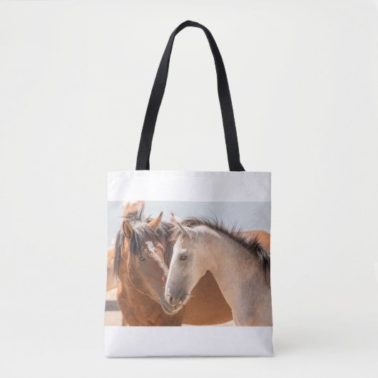 7911 - Twee wilde Mustangs Tote Bag (Voorkant)