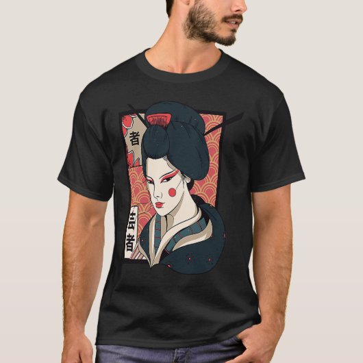 7942 Geisha traditional  PR T-shirt (Voorkant)