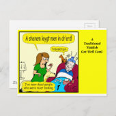 798 Een traditionele Jiddische Get Well Kaart Zazz (Voorkant / Achterkant)