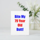 79 Bijt op mijn kont Briefkaart (Staand voorkant)