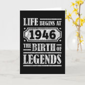 79 jaar oud 1946 Geboorte van de legende 79ste ver Kaart (Gele Bloem)