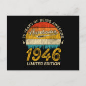 79 Jaar Oud 1946 Retro Geweldig 79e Verjaardag Cad Briefkaart (Voorkant)