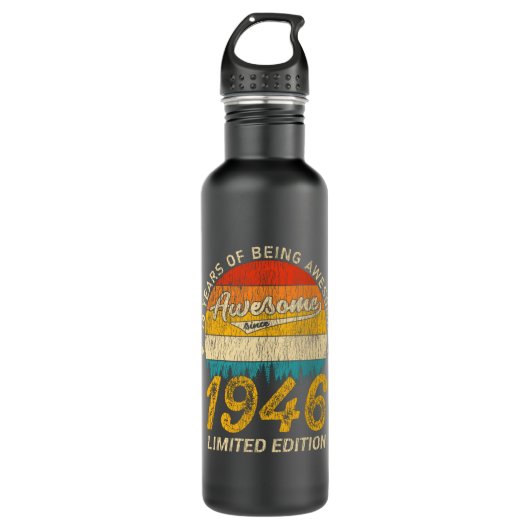 79 jaar oud 1946 Retro Geweldige 79ste verjaardag  Waterfles (Voorkant)