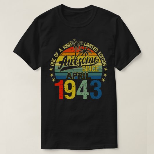 79 jaar oud april 1943 Decoraties 79e B T-shirt (Design voorkant)