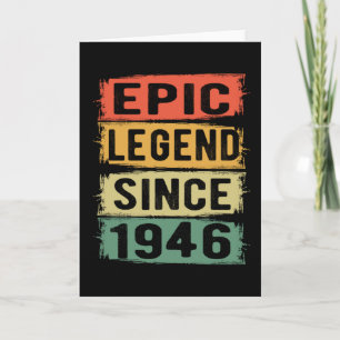 79 jaar oud Bday 1946 Epic Legend 79ste verjaardag Kaart