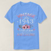 79 jaar oud gemaakt in de  1943 79e verjaardag gif t-shirt (Design voorkant)