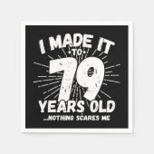 79 Jaar Oud Sarcastisch Meme Grappige 79e Verjaard Servet (Voorkant)