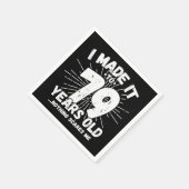 79 Jaar Oud Sarcastisch Meme Grappige 79e Verjaard Servet (Hoek)