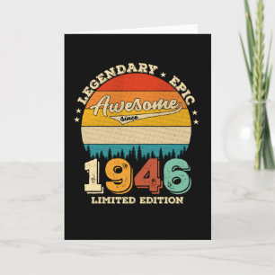 79 jaar oude Bday 1946 Geweldige 79e verjaardagsca Kaart