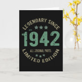 79 jaar oude Bday Legend 79ste verjaardag Kaart (Gele Bloem)