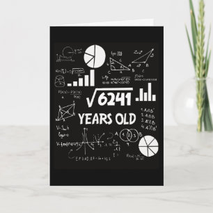 79 jaar oude Bday Wiskunde Teacher 79ste verjaarda Kaart