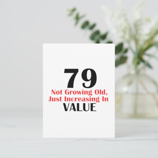 79 jaar oude design briefkaart (Staand voorkant)