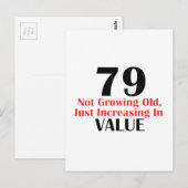 79 jaar oude design briefkaart (Voorkant / Achterkant)