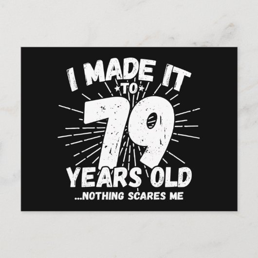 79 Jaar Oude Sarcastische Meme Leuk 79ste Verjaard Briefkaart (Voorkant)