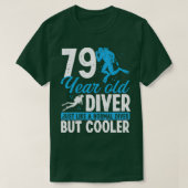 79 jaar Scuba Diving Diver Snorkel 79 verjaardag T-shirt (Design voorkant)