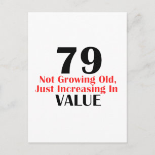 79-jarige design briefkaart