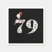 79e Birthday party ballonnen Servet (Voorkant)