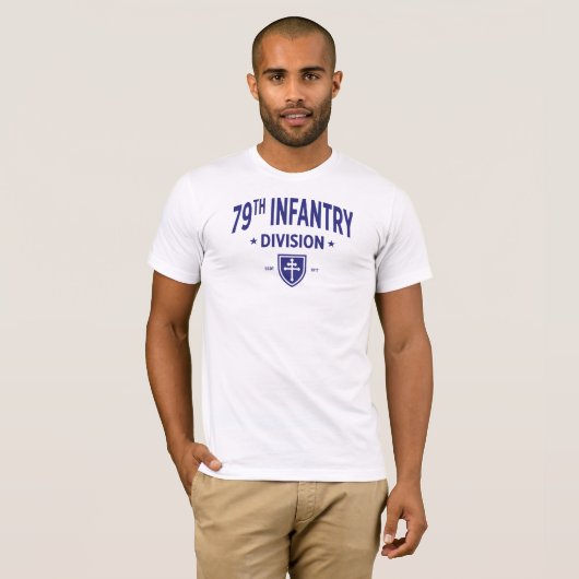 79e Infanteriedivisie - Amerikaanse strijdkrachten T-shirt (Voorkant volledig)