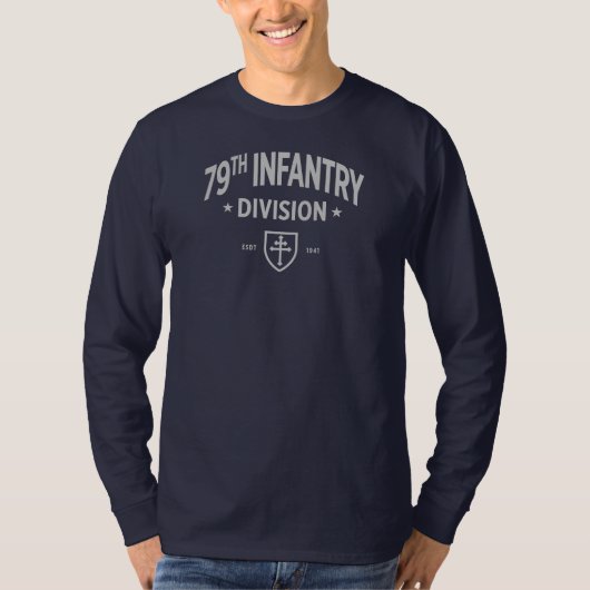 79e Infanteriedivisie - US Military Long T-shirt (Voorkant)
