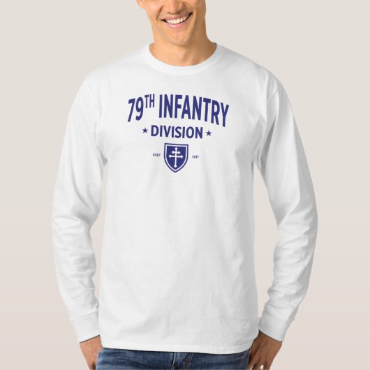 79e Infanteriedivisie - US Military Long T-shirt (Voorkant)