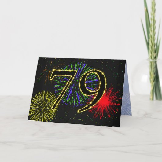 79e uitnodiging van de Birthday Party (Voorkant)