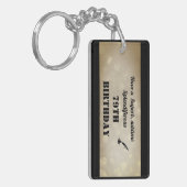79e verjaardag Acrylische Sleutelhanger (Voorkant Links)