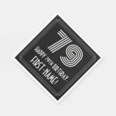 79e verjaardag: Art Deco Geïnspireerde look "79" + Servet (Hoek)