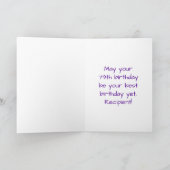 79e verjaardag: Beeldende harten Patroon, Regenboo Kaart (Binnen)