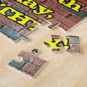 79e verjaardag: Fun Graffiti-geïnspireerde regenbo Legpuzzel (Zijkant)