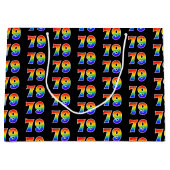 79e verjaardag: Fun Rainbow Event Nummer 79 Patroo Groot Cadeauzakje (Voorkant)