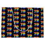 79e verjaardag: Fun Rainbow Event Nummer 79 Patroo Groot Cadeauzakje (Achterkant)