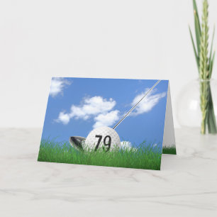 79e verjaardag golf op gras kaart