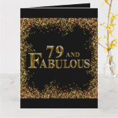 79e verjaardag kaart (Gele Bloem)