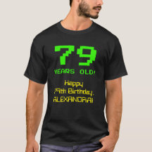 79e verjaardag: Leuk, 8-bit look, Nerdy / Geeky "7