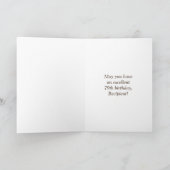 79e verjaardag: Rustieke namaak houtlook, regenboo Kaart (Binnen)