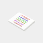 79e verjaardag van de mijlpalen post-it® notes (Schuin)