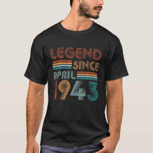 79e verjaardag voor 79-jarige leggende sinds 1 apr t-shirt