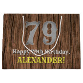 79e verjaardag: Western geïnspireerde kijk in het  Groot Cadeauzakje (Voorkant)