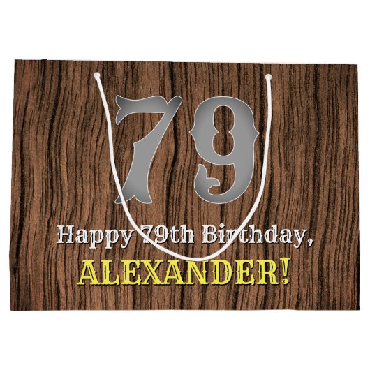 79e verjaardag: Western geïnspireerde kijk in het  Groot Cadeauzakje (Achterkant)