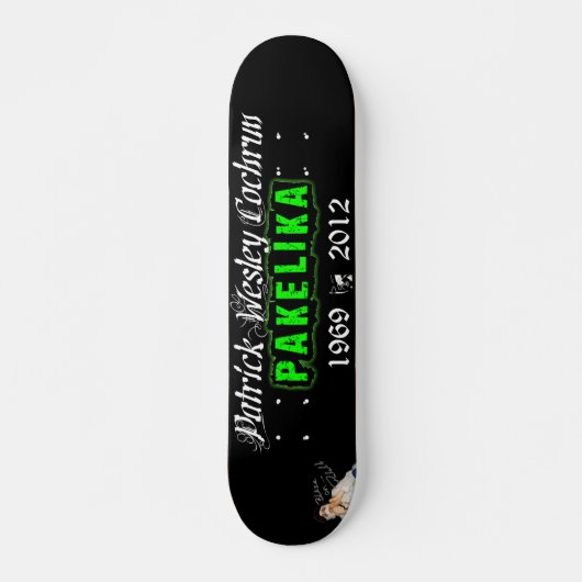 7 1/4-inch Pakelika Tribute Skateboard Deck (Voorkant)