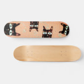 7 1/4" Mini Skateboard Rupydetequila Cats (Horizontaal)