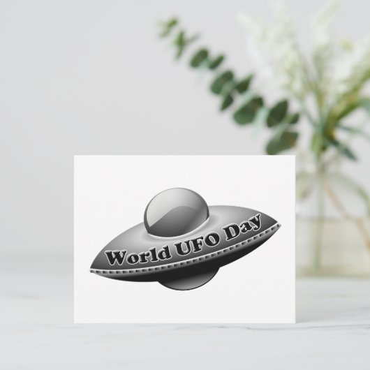 7-2 Wereld UFO-dag Briefkaart (Staand voorkant)