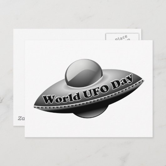 7-2 Wereld UFO-dag Briefkaart (Voorkant / Achterkant)