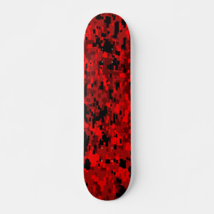 7 3/4 dek. Digitaal camo/rood Skateboard