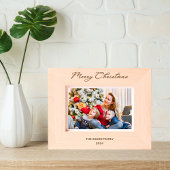 7*5 Elegante Merry Christmas Classy Typografie Gegraveerde Lijstjes