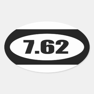 7,62 AK47,308 OVALE STICKER