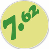 7,62 MM  STICKER (Voorkant)