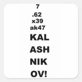 7.62x39 vierkante sticker